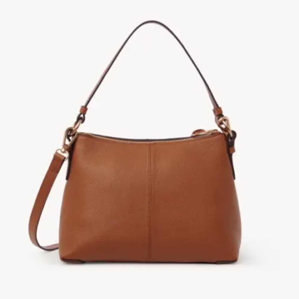 See By Chloe Tan Leather Joan Small Crossbody with Braided Ring - Picture 3 of 17